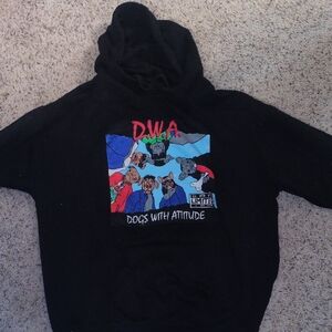 Black Graphic Hoodie